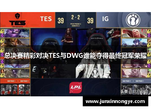 总决赛精彩对决TES与DWG谁能夺得最终冠军荣耀